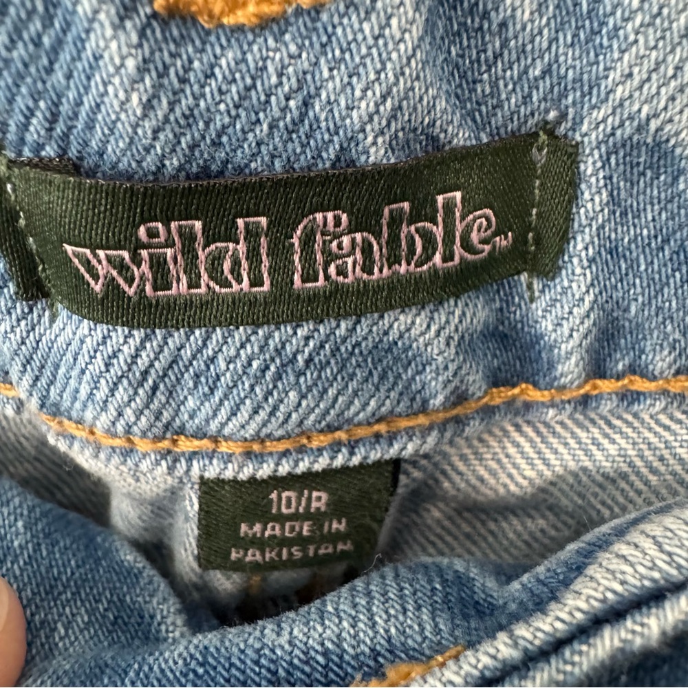 Wild Fable Low Rise Baggy Jeans Rigid Denim Light Wash. NWT. Women’s 10 (32x31) - Picture 5 of 16